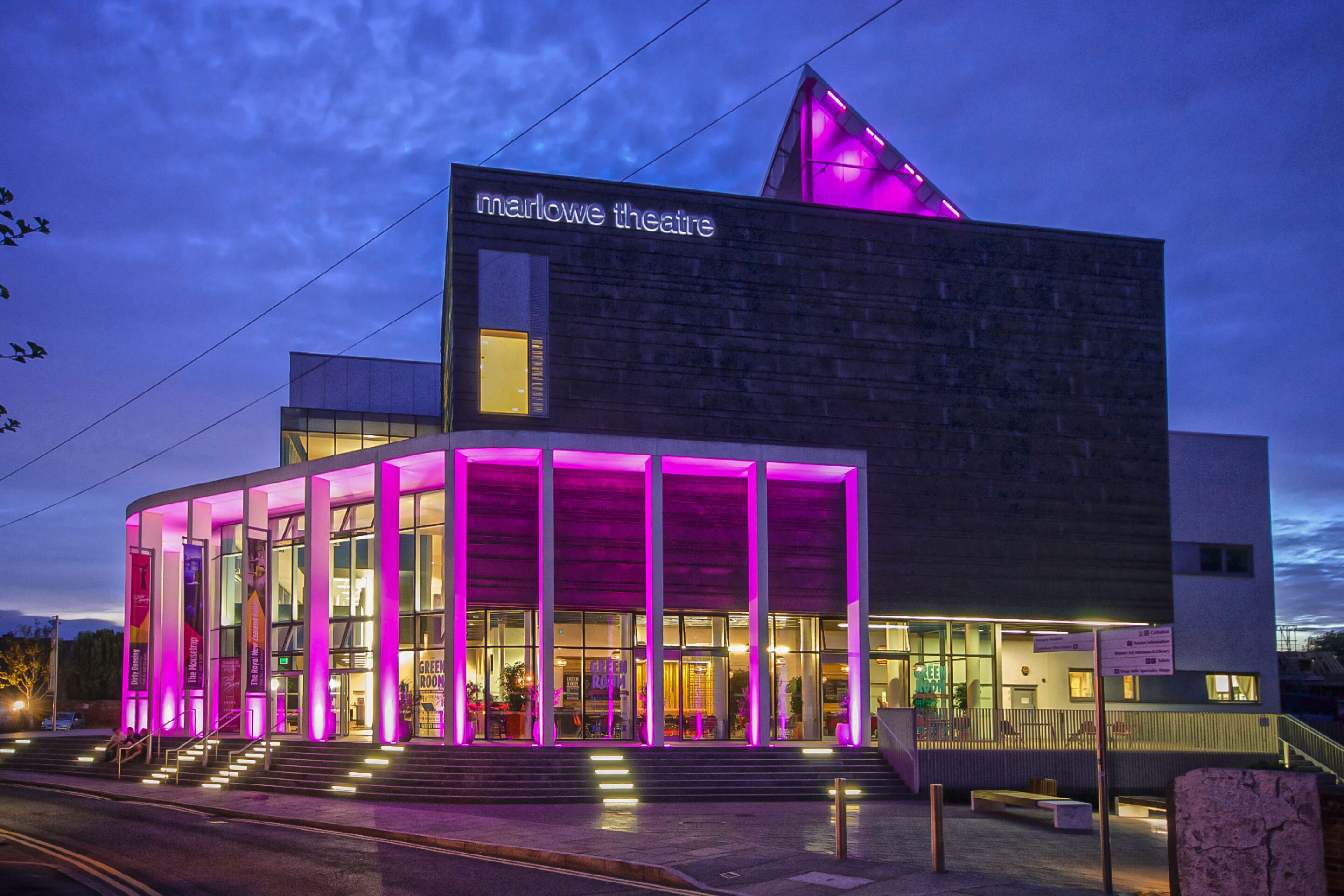 Photo of the Marlowe at night